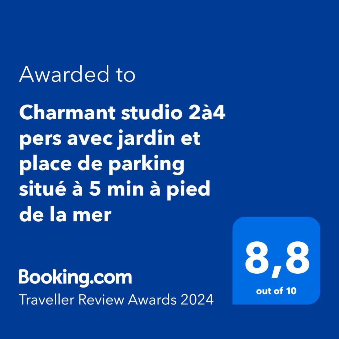Charmant Studio 2A4 Pers Avec Jardin Et Place De Parking Situe A 5 Min A Pied De La Mer Bandol Ngoại thất bức ảnh
